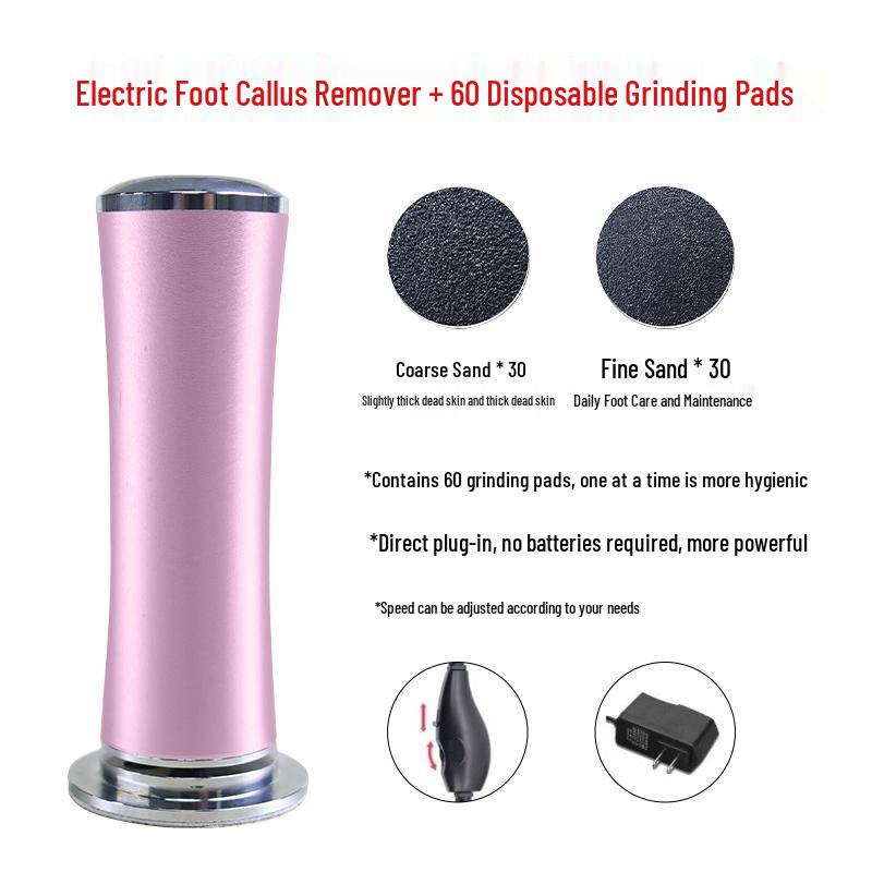 Rechargeable Electric Foot Callus Remover & Pedicure Tool - Heel Scraper & Dead Skin Grinder