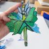 Acrylic Dancing Girl Hanging Decoration 2D Flat Stained Glass Dancer Indoor Outdoor Garden Yard Hanging Ornament