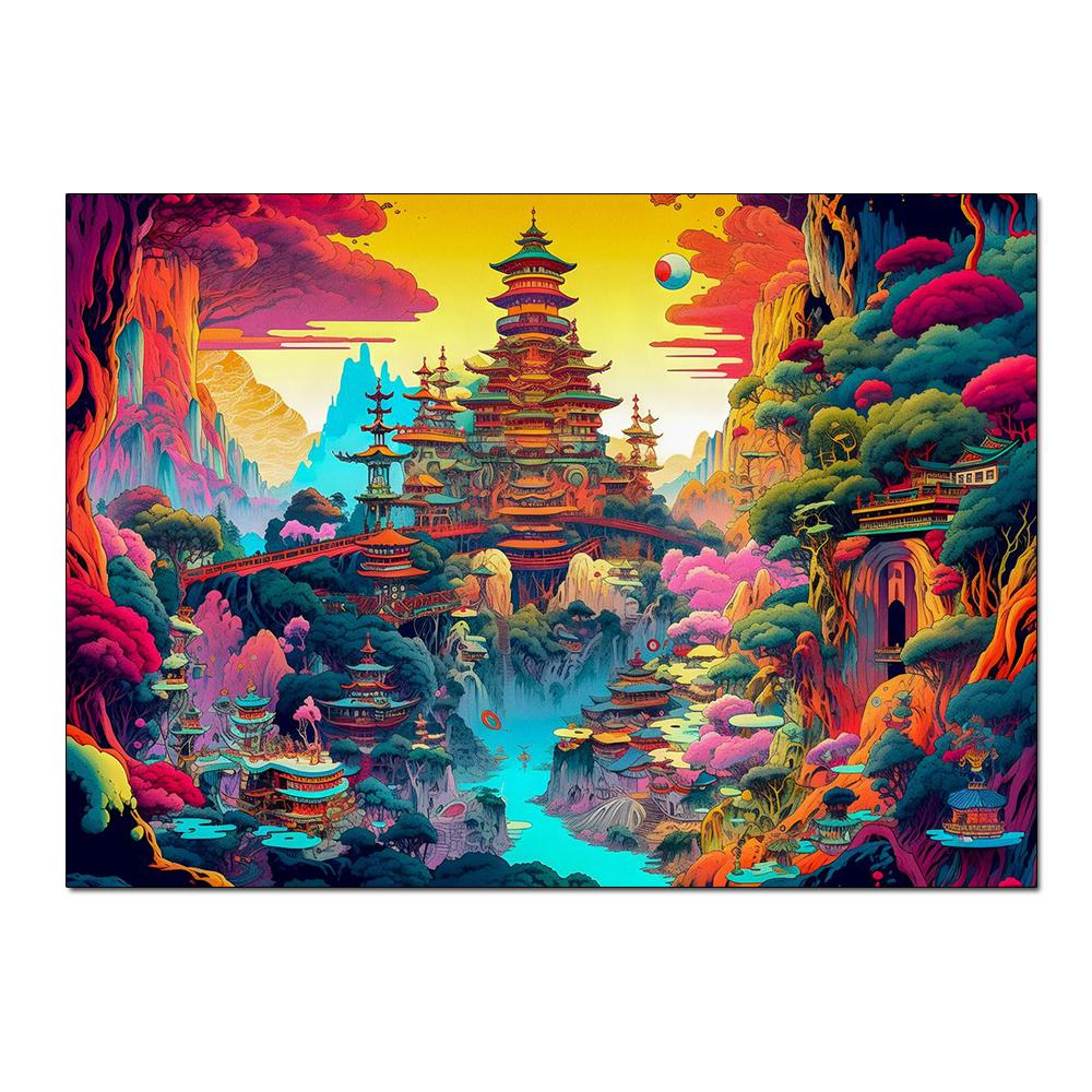 Japanese Landscape Poster Canvas Painting Print Wall Art Picture Bar Cafe Vintage Home Room Decor Aesthetic Mural Gift Frameless