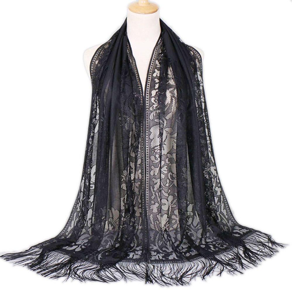 Tassel Summer Wraps Shawl Hollow Evening Dresses Shawls Breathable Hijab Cover  Wedding Shawl