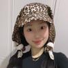 Leopard Print Scarf Peaked Cap Floral Strappy Bandana Cap Driving Triangle Headscarf Hat  Camping