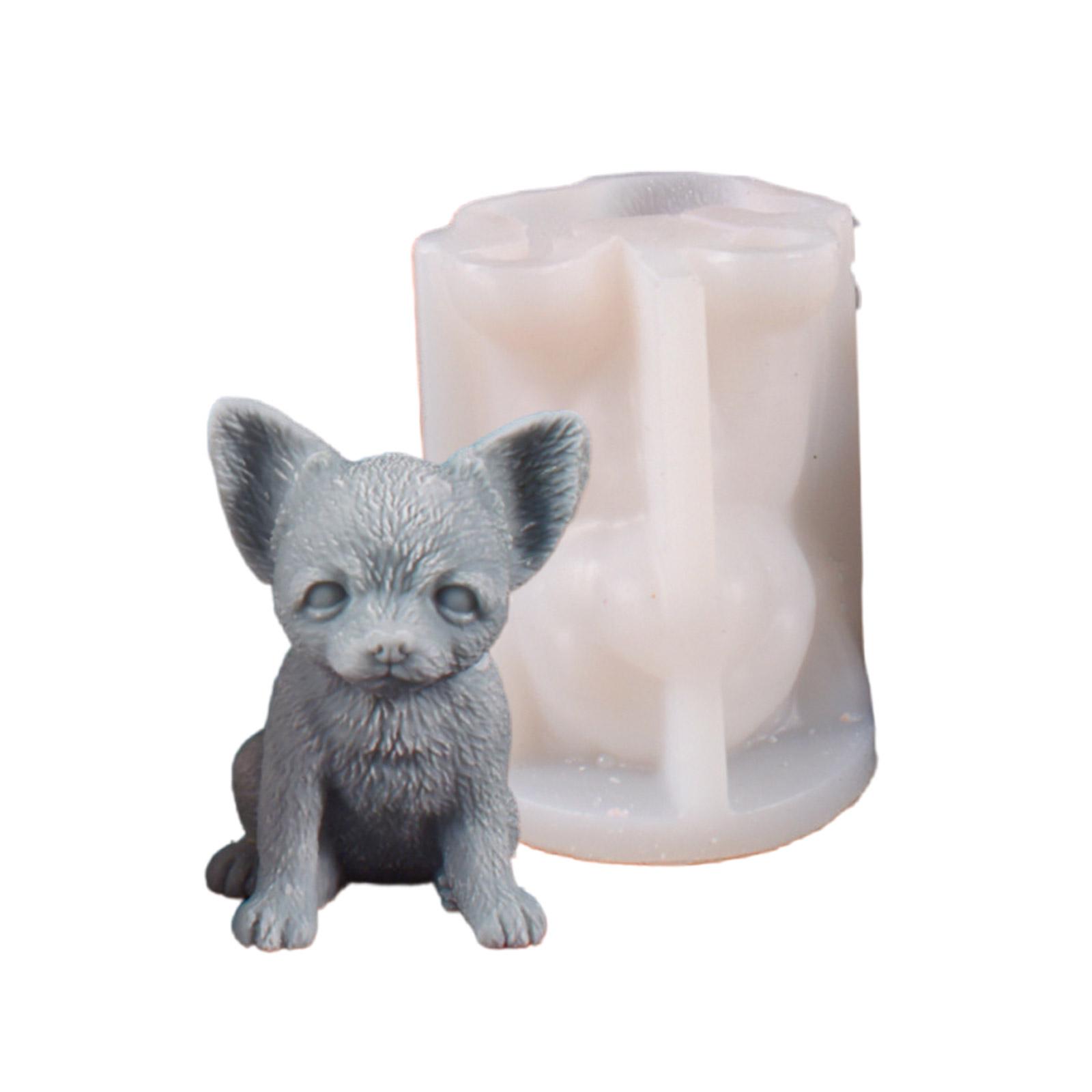 

Форма для изготовления свечей в виде собаки-бульдога, термостойкая силиконовая текстура, формы ручной работы, силиконовые формы для поделок