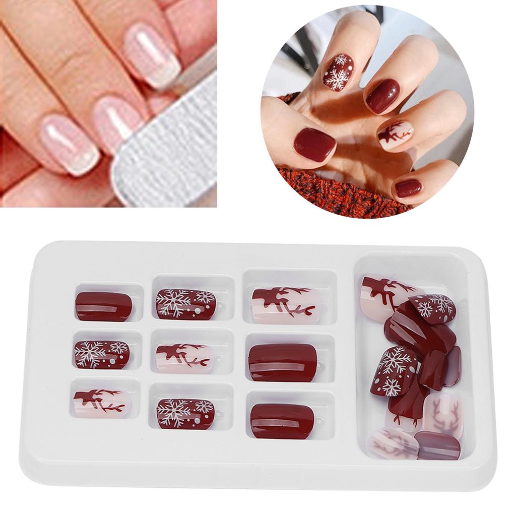 24pcs False Nail Tips Set Detachable Fashionable Full Cover Press On Fake Nails Art TipsP139
