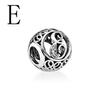 2022 New Openwork A -Z Letter Charm Diy Fine Beads Fit Original Fashion Charms Silver 925 Bracelet Jewelry For Women Men D009
