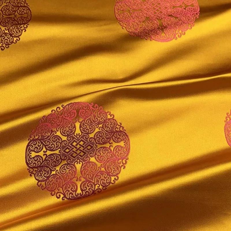 Tang-mounted Majia Mongolian Robe Jacquard Brocade Fabric Tibetan Robe Film and Video Decorative Cushion Pillow Group