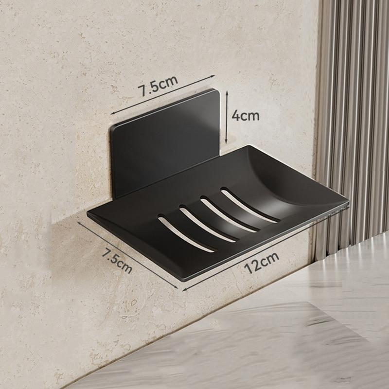 Carbon Steel Bathroom Shower Storage Soap Tray Rack Soap Tray Wall Mounted Drainage Soap Tray Box