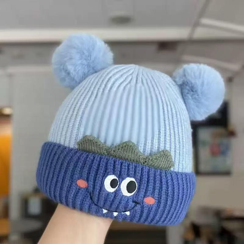 2025 Autumn/Winter Unisex Korean Knit Wool Hat for Kids and Babies - Warm, Trendy Pullover Design