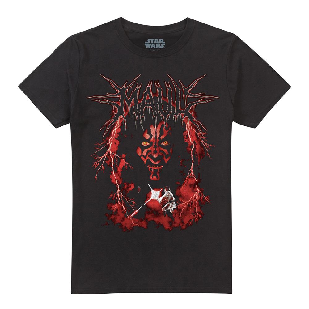 STAR WARS Unisex Adult Darth Maul Lightning T-Shirt