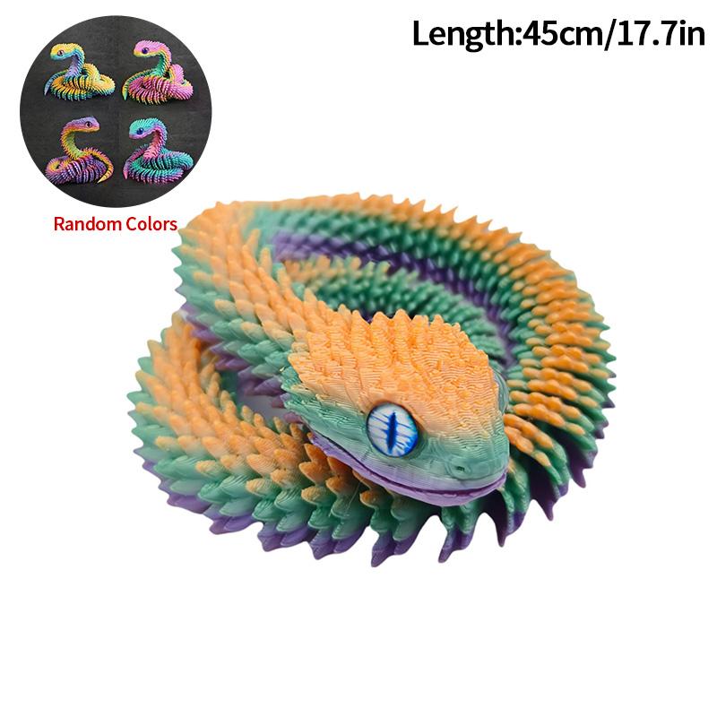 3D Printed Snake Dragon 3d Printed Figures New Year Decoration Traditional Table Ornament 3d Toys Gifts for New Year 2025