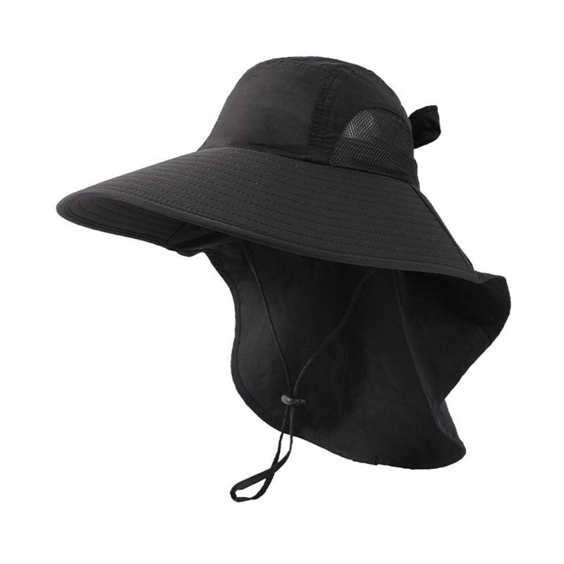 Unisex Fisherman Hat Neck Flap Bucket Hat For Girls Versatile Fashion Neck Flap Hat Bucket Hat Multiple Color