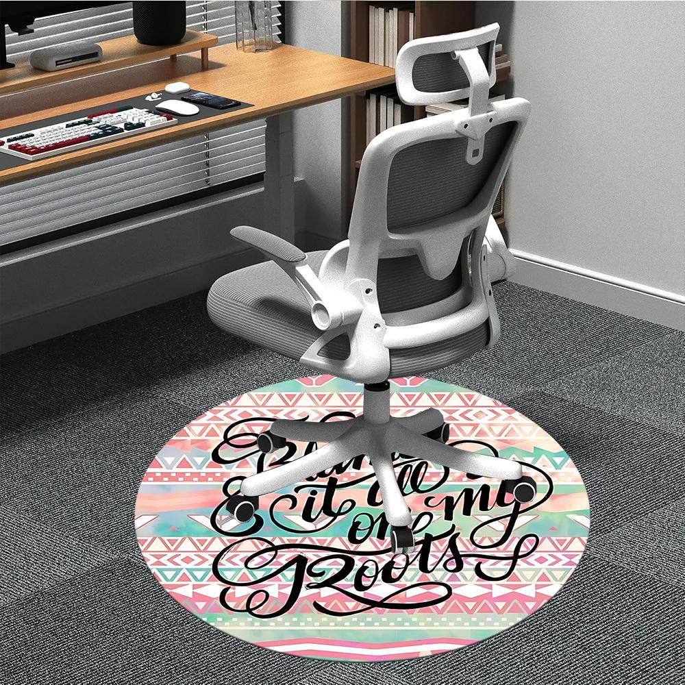 

1pc Roots Pattern Chair Carpet for Office, Soft and Durable Office Rug for Interior Decoration, Perfect for Office yy251227113 80cm by 80cm