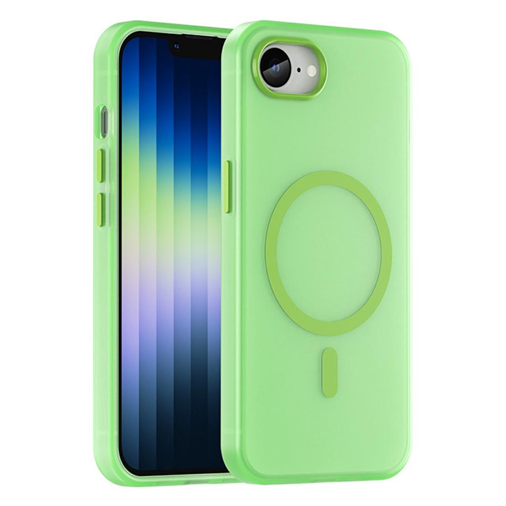 For iPhone 16e Case Compatible with MagSafe Slim Matte Translucent TPU+PC Phone Cover