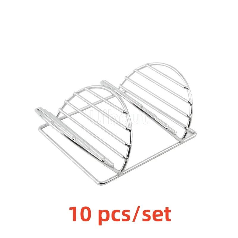 304 Stainless Steel Pancake Stand Mexican Corn Chicken Burrito fry basket pancake Taco Holder rack Stand V Shape Taco Holder
