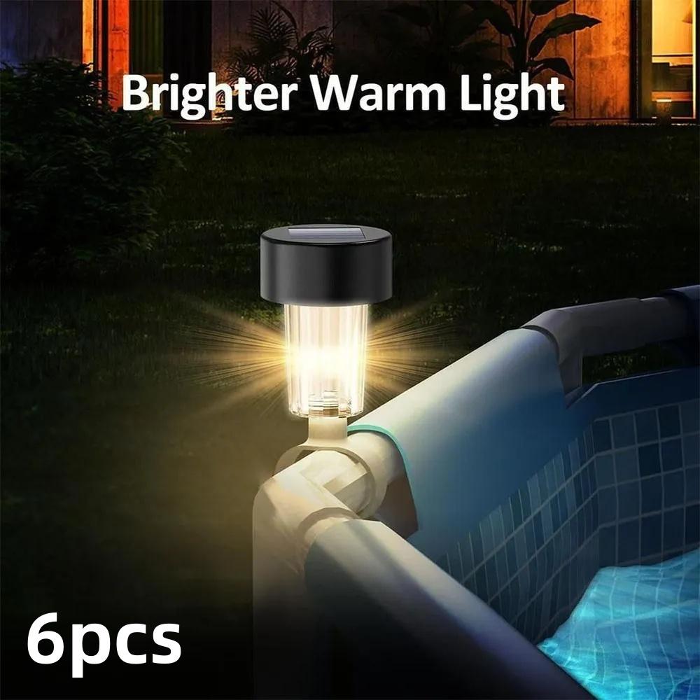 

Solar LED Pool Lights, Suitable For Ground Pool Fence Decoration, LED Waterproof Pool Accessories Night Light For Pool Party warm
