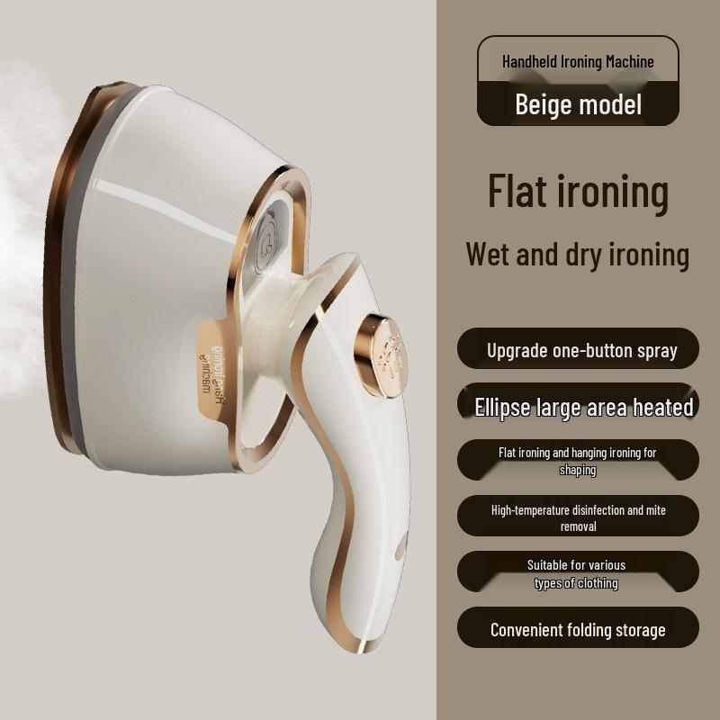 

Portable Handheld Garment Steamer - Large Pressurized Iron for Fast Clothes Ironing 220V EU