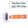 100Pcs Blue Solid Round Head Bullets All Size For Outdoor Sports Children Electric Manual Eva Soft Bullet Toy Gun Accessories