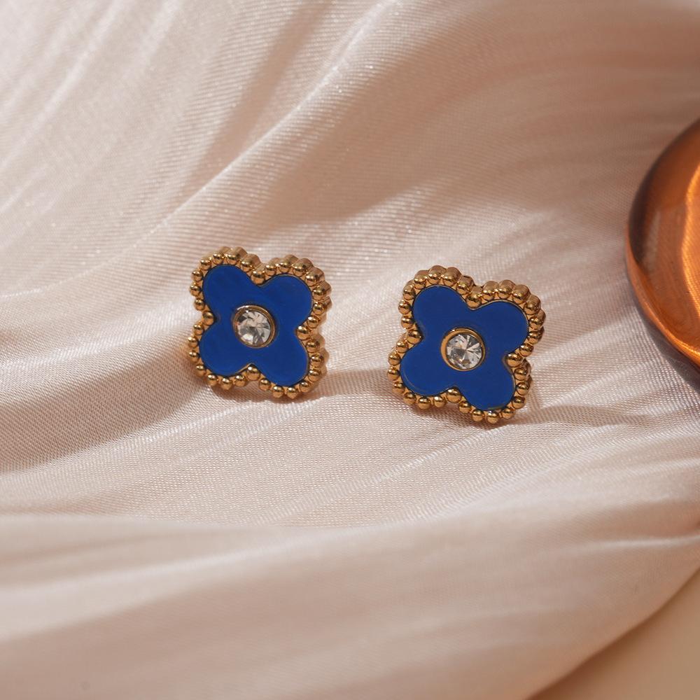 Four-leaf Clover Earrings Fashion Luxury Classy Women's Earrings