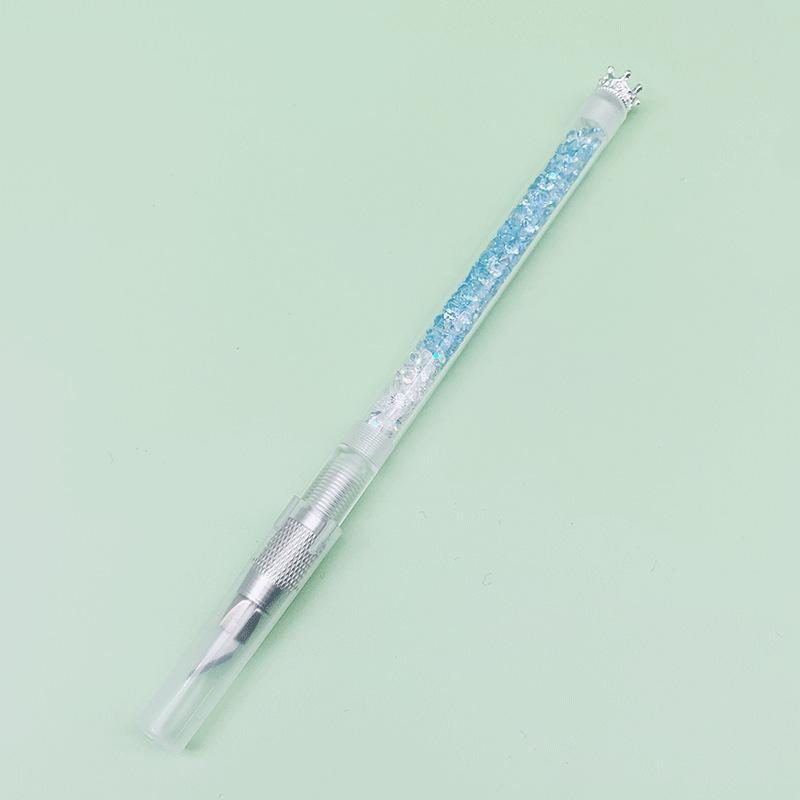 Kawaii Crown Bubble Utility Knife Cute Sharp Blade Pen Knife DIY Paper Cutter Sticker Envelopes Opener Office Cutting Tools