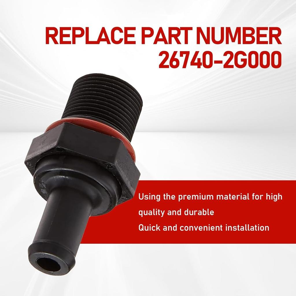 1 PC Automotive PCV Check Valve, Replacement OEM #267402G000 26740-2G000 Rep