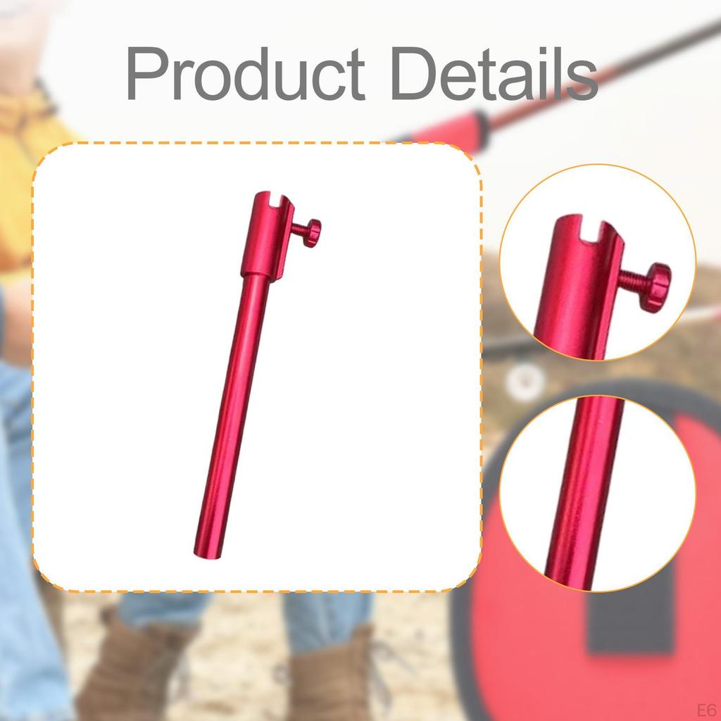 Lure Tray Bracket Aluminum Alloy 19.5cm Support Tube Baits Rod for Coastal Beach