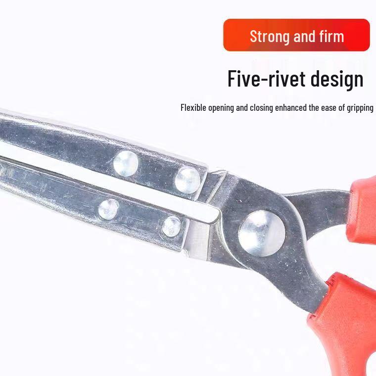 Halkfri ål- och hummertång i rostfritt stål med långt handtag