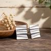 Gradual change hand-painted enamel color stud earrings geometric stripes design temperament earrings light luxury niche earrings