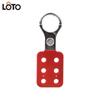 LOTO Zinc Alloy Six-Hole Safety Lockout Hasp with 1-inch Thin Shackle
