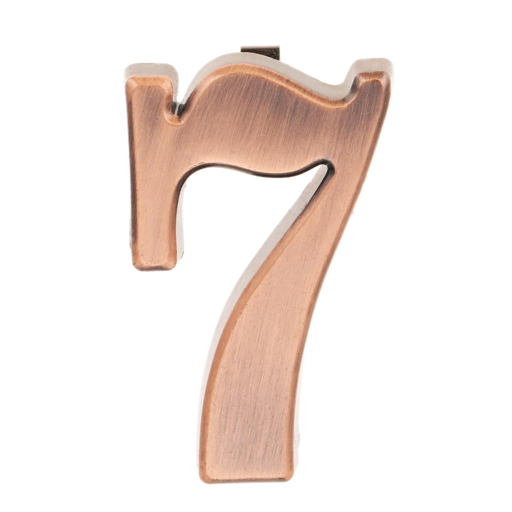 DRELD Old Antique Copper House Number Plastic Door Plate Custom Sign Door Number Sticker for Hotel Apartment Villa Door Plate