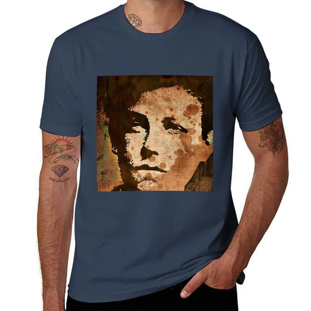 Arthur Rimbaud Poster Tshirt Casual Street Style Short Sleeve Tee