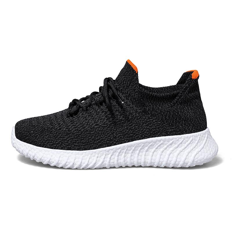 39-46 Men's Sneakers Flying Weaving Shoes A Breathable Lightweight Soft Bottom Ultra-light, Large Size Sock Shoes