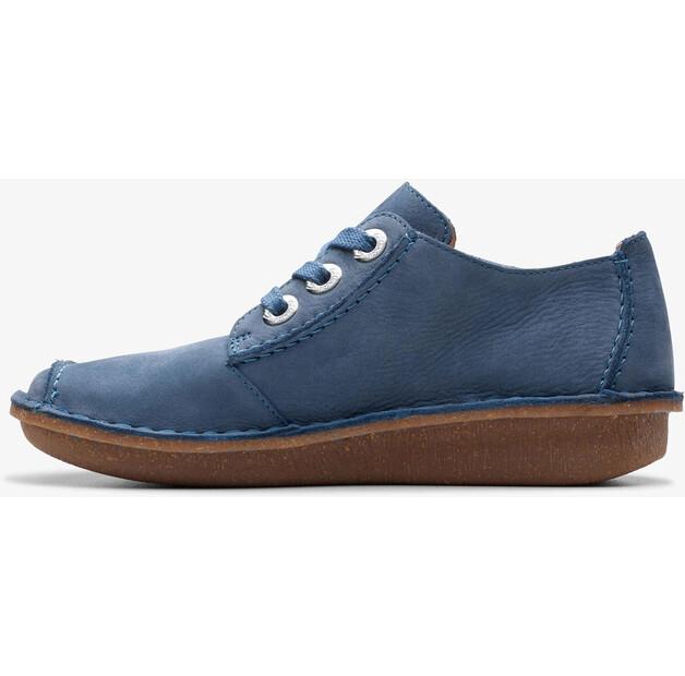 

Женские слипоны Clarks Синие нубук 38