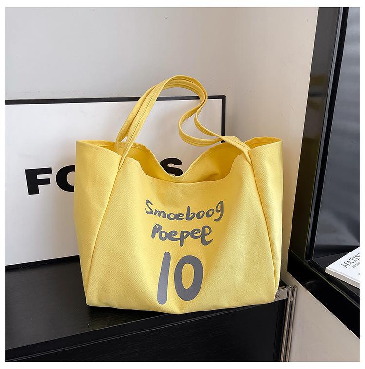 New Shoulder Bag Tote Bag Large Capacity Shopping Bag Lazy Style Letter Armpit Bag