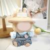 Doll Outfit Set Suspender and Hat For 15cm Figure Doll Soft Polyester Doll Overalls Matching Hat Doll Display Clothing