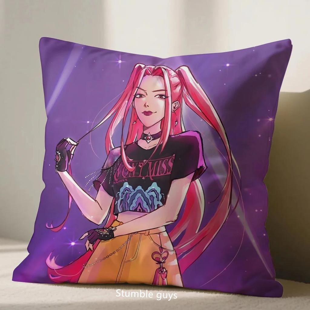 Kpop Demon Hunters Pillowcase Sofa Anime 45X45cm Cushion Cover Bedroom