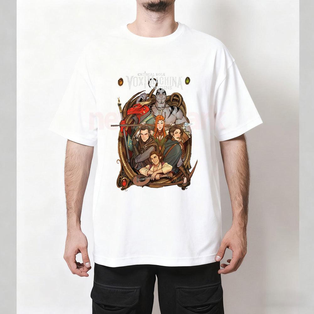 The Mighty Nein Uomo Donna Avventura Animazione Magliette Grafiche Casual Unisex Adulto Cotone T-shirt Cartone Animato Ropa De Hombre