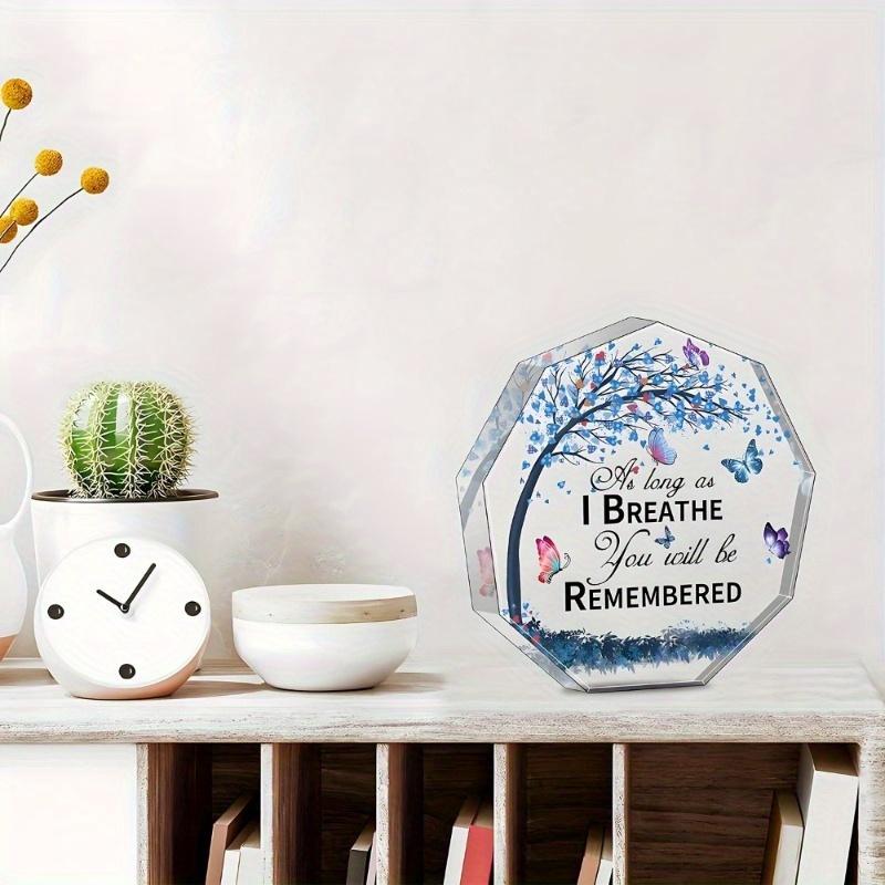 1 Precious Memory: Colorful Butterfly Figurine - A Comforting and Memorial Gift for Mom or Dad, Perfect Home Decor Butterfly Dec