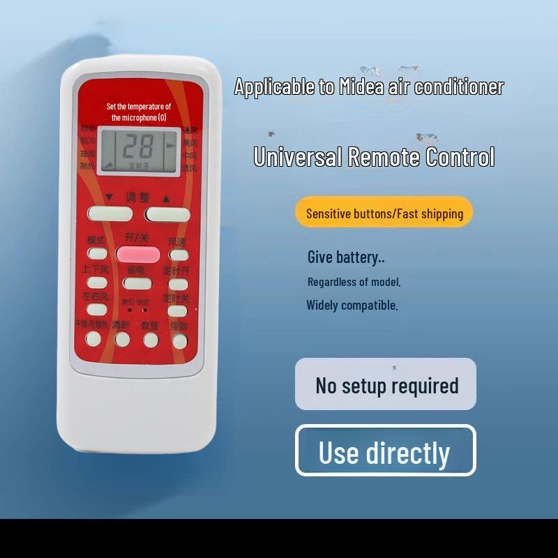 Universal Air Conditioner Remote Control for Gree, Midea, Hualing, Haier, Handian, Chigo, and More Major Brands