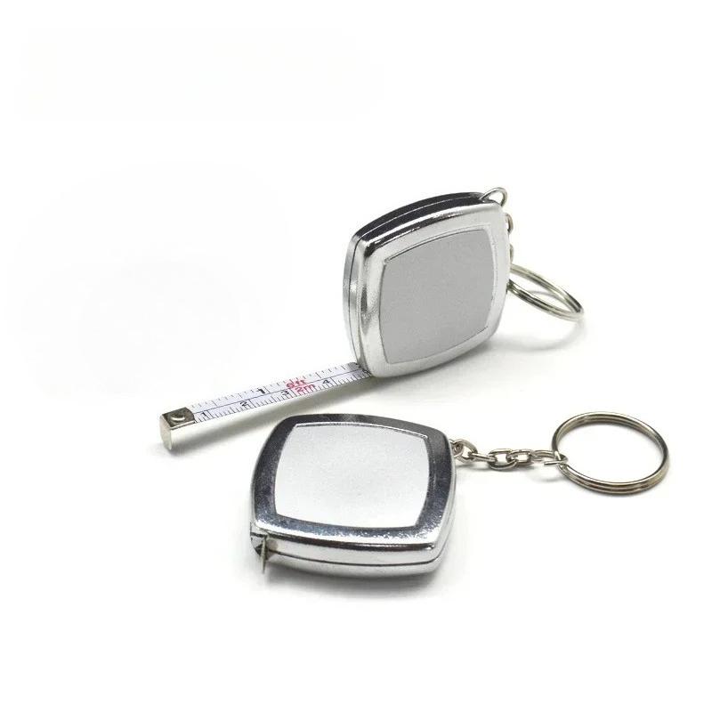 2M Mini Tape Key Chain Portable Cute Small Steel Tape Woodworking Measuring Hand Tools Festive Exquisite Small Gifts