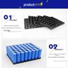 18650 Lithium Battery Pack Bracket for 1-6 Cells, 18.4mm Holes