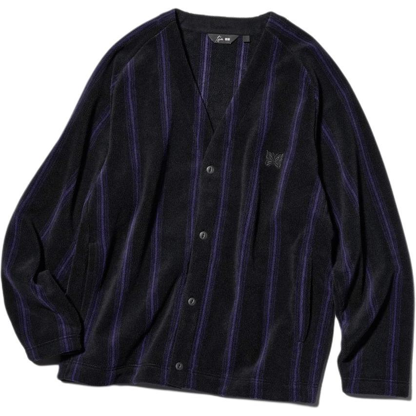 Uniqlo x Needles Oversized Printed Cardigan Black Men s 484125-09 2XL