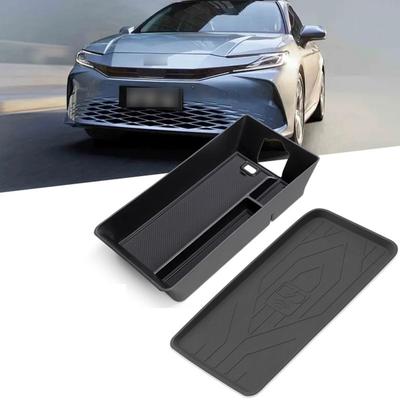 Center Console Organizer Tray Armrest Storage Box For Toyota For Camry Wireless 24-26 Charging Mat And Armrest Storage Box