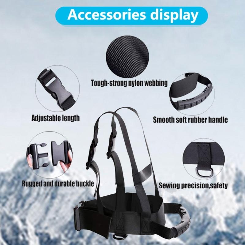 Kids Ski Harness Ski Shoulder Training Harness Ski Training Leashes for Skating, Skateboarding, Snowboard to Beginner