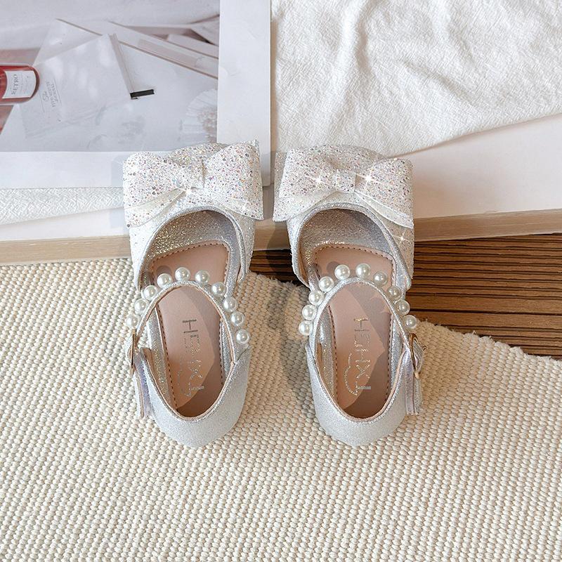 Crystal Bow Princess Sandals: Closed-Toe Spring/Summer 2026 for Girls 22
