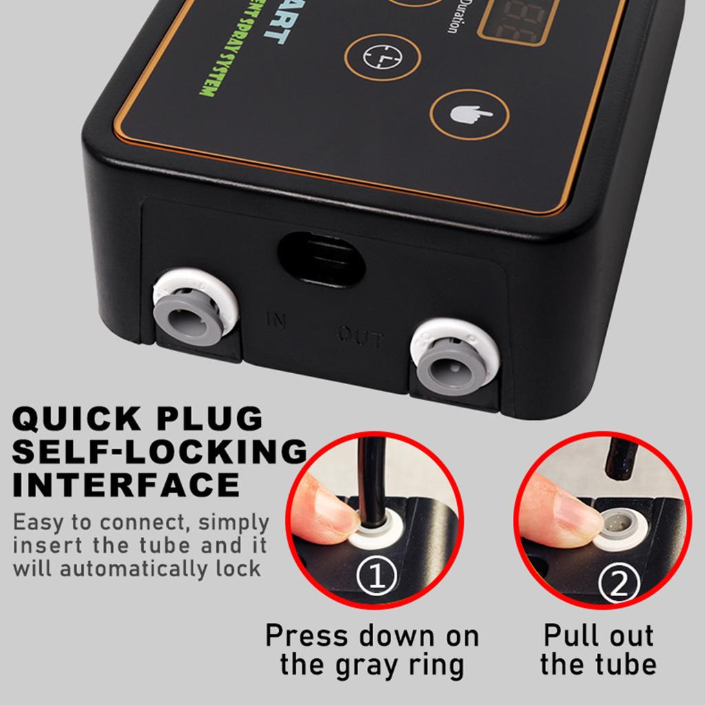 Reptile Smart Misting System Intelligent Spray System 2pcs Spray Nozzles Hook Timed Spray Tank Lizard Snake Turtle Frog Plant