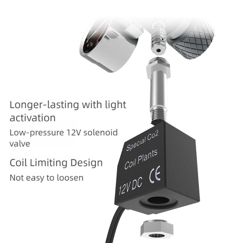 Corrosion Resistant Aluminum CO2 Double Pressure Monitor System For Aquarium Plant