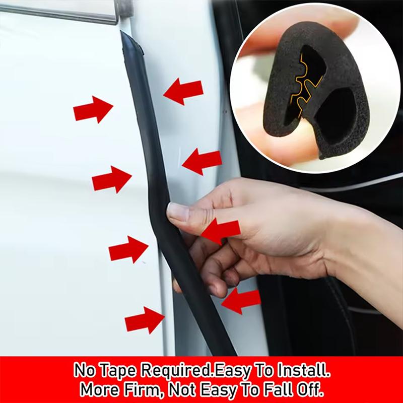 SEAMETAL Car Seal Strips EPDM B Pillar Noise Windproof Protection Car Door Edge Weatherstrip Auto Sealant Accessories Decoration Strip