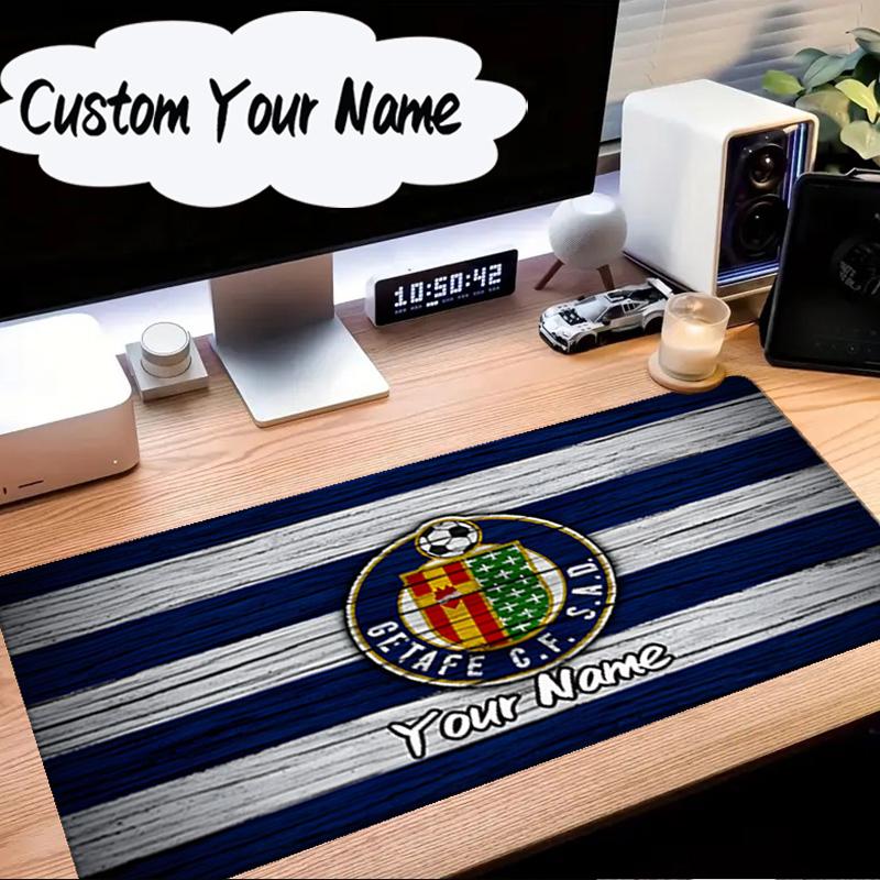 Custom Name Mouse pad Getafe Crest Design Mouse Pad Desk Mat, Non-Slip Rubber Backer Pad For Computer Notebook Gaming Mouse Pad Birthday Gift