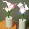 Künstlicher Blumen-Kopfteil-Lampe Kreatives Design Blumenstrauß-Stil Atmosphärenlampe Mini-Größe Kreative Nachtlampe Heimdekoration