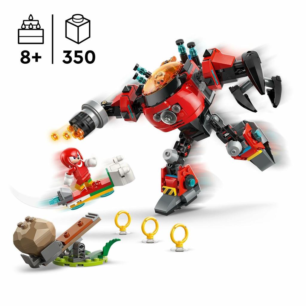 Construction Set Lego 77005 Sonic Knuckles VS Dr. Eggman Egg Crusher Mech 350 Pieces