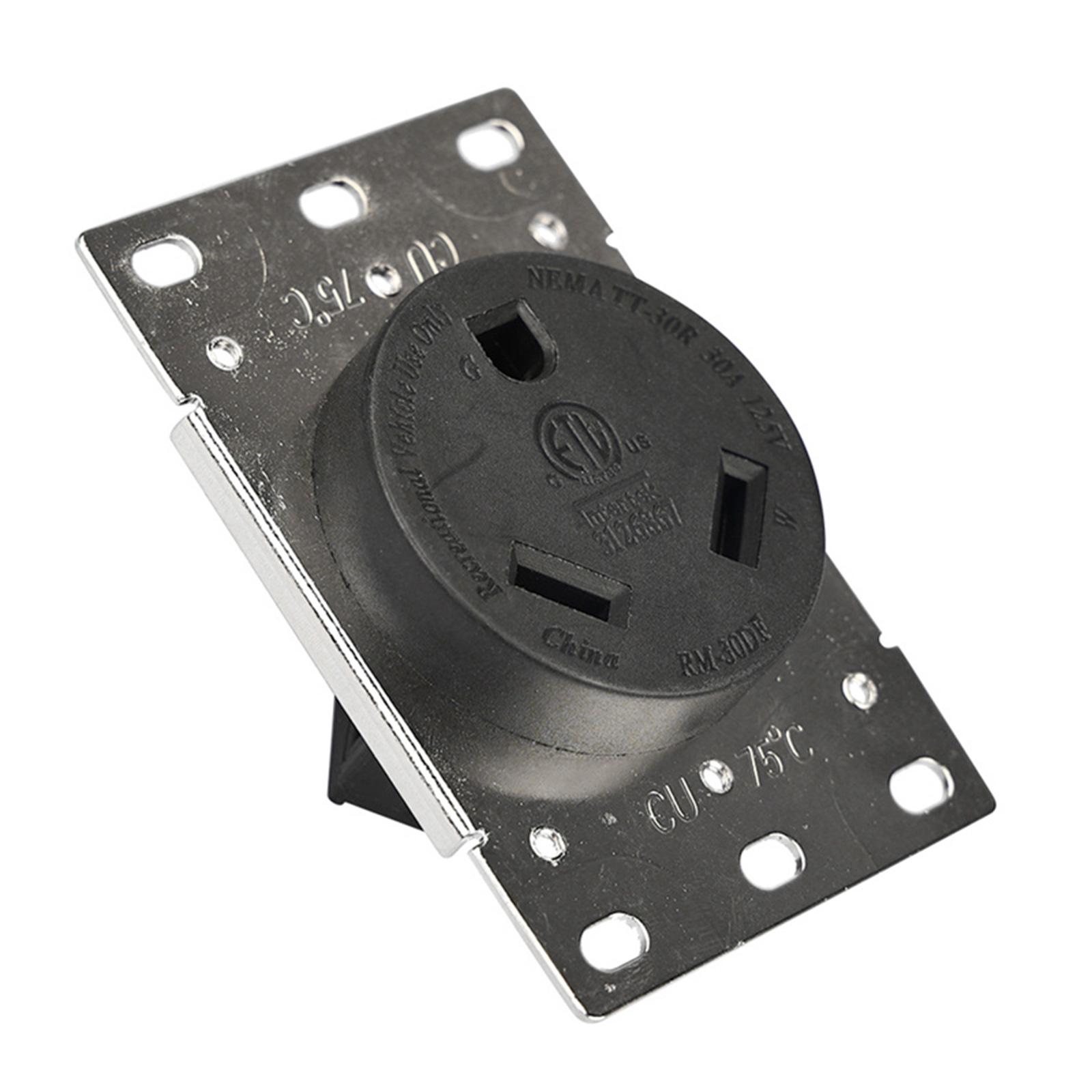 

RM 30DF Outlet Power Receptacle NEMA 30R 30A 125V For Trailers Campers And Marine Equipment 1